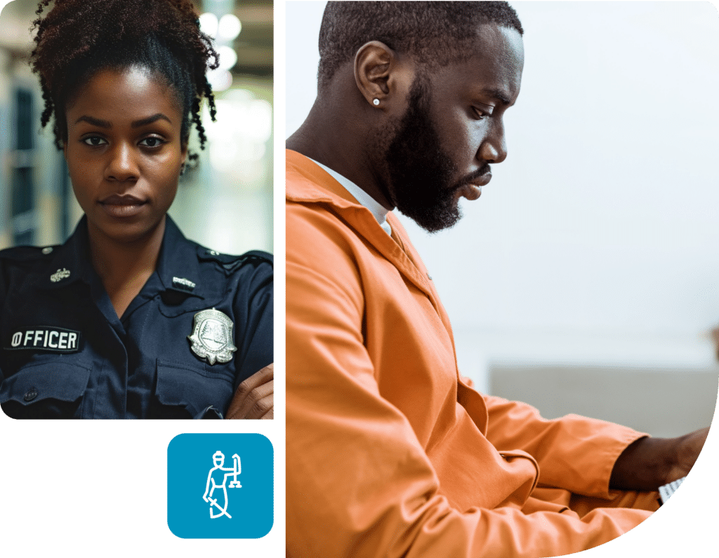Corrections Officer and Inmate