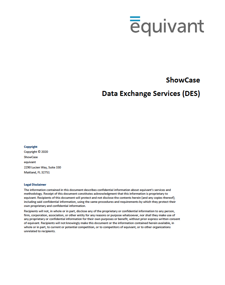 ShowCase Data Exchange Services